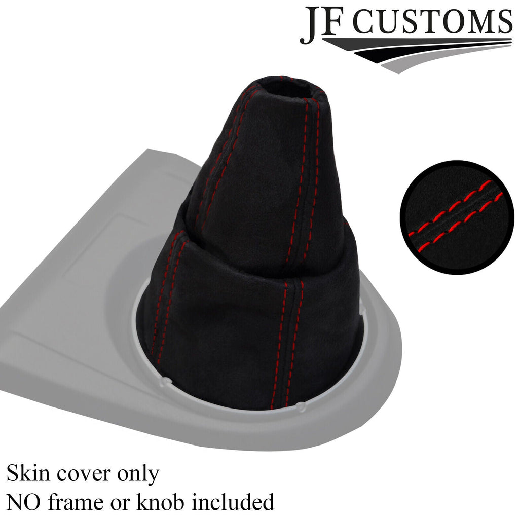 RED STITCH FITS HONDA CIVIC TYPE R TYPE R FN2 2007-2012 GEAR GAITER PU SUEDE