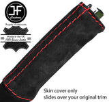 RED STITCHING REAL SUEDE HANDBRAKE HANDLE COVER FITS ALFA ROMEO GT 2003-2010