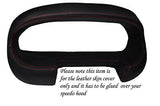 red stitch FITS ROVER 200 25 MG ZR 95-03 GAUGE HOOD SPEEDO LEATHER COVER