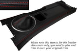 RED STITCH CENTRE CONSOLE & GEAR GAITER SKIN COVERS FITS MAZDA MX5 MK3 05-13