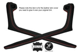 RED STITCH 2X FRONT DOOR HANDLE ARMREST COVERS FITS BMW 6 SERIES E24 HIGHLINE