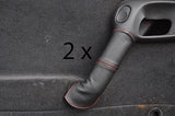 red stitch FITS VAUXHALL OPEL VECTRA B 96-02 2X REAR DOOR HANDLE COVERS
