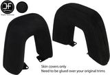 BLACK STITCHING ROLL OVER BAR LUXE SUEDE COVERS FITS BMW Z4 E89 2009-2016