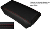 RED STITCHING LEATHER ARMREST SKIN COVER FITS RENAULT VEL SATIS 2002-2009