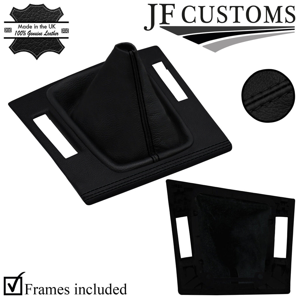 BLACK STITCH LEATHER GEAR+SURROUND COVER+FRAMES FOR BMW E46 99-05 COUPE JF2