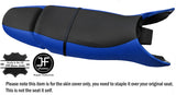 BLACK R BLUE VINYL CUSTOM FITS POLARIS GENESIS 99-04 1200 REAR FRONT SEAT COVERS
