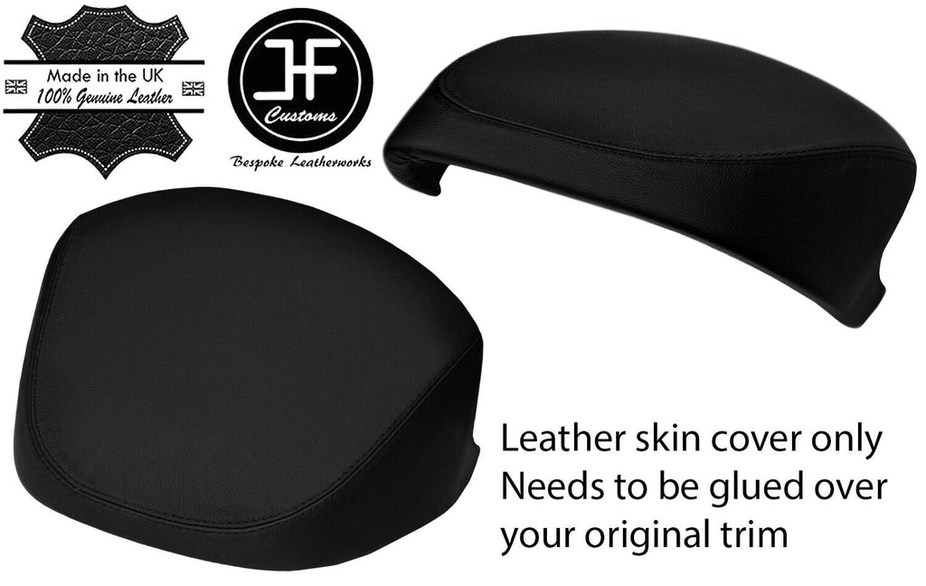 BLACK & BLACK LEATHER SPEEDO COWL HOOD COVER FOR LAND ROVER RANGE ROVER 05-13