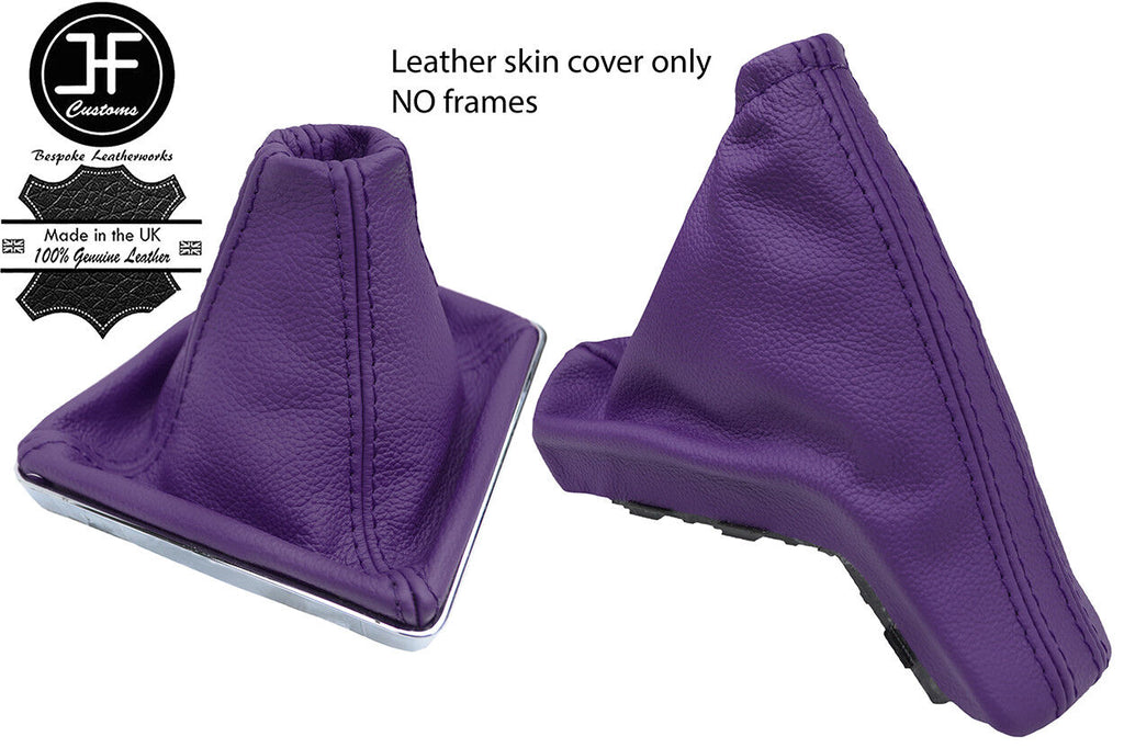 PURPLE TOP GRAIN REAL LEATHER GAITER SET FOR VAUXHALL OPEL ASTRA MK5 H 2004-2009