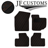 ORANGE DIAMOND STITCH VINYL 4XTAILORED FLOOR CARPET FOR SUZUKI SWIFT 05-10 JF1