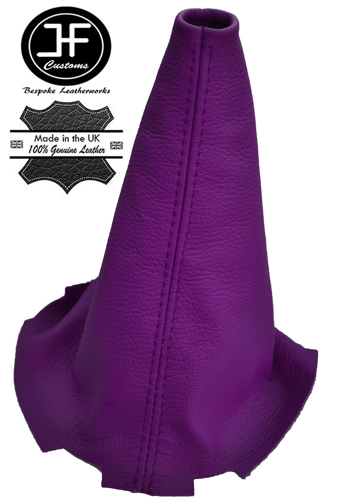 PURPLE LEATHER MANUAL GEAR GAITER FITS PEUGEOT 107 CITROEN C1 TOYOTA AYGO 09-14