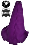 PURPLE LEATHER MANUAL GEAR GAITER FITS PEUGEOT 107 CITROEN C1 TOYOTA AYGO 09-14