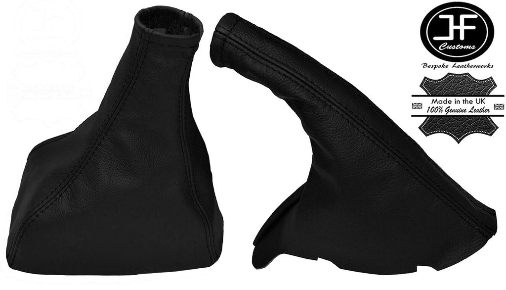 BLACK LEATHER GEAR HANDBRAKE GAITER FOR VAUXHALL OPEL CAVALIER VECTRA A CALIBRA