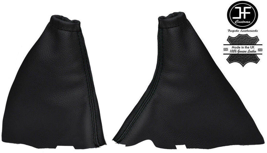 BLACK STITCH LEATHER GEAR STICK HANDBRAKE GAITER FITS FORD FOCUS MK2 2004-2008