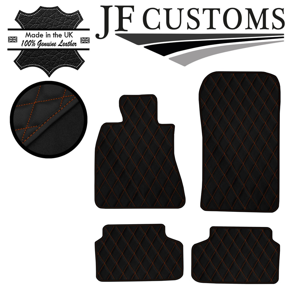 TAN DIAMOND STITCH VINYL 4X TAILORED FLOOR MAT CARPETS FOR BMW G30 G31 17-21