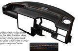 ORANGE STITCH FITS VW T4 TRANSPORTER CARAVELLE CAMPER DASH DASHBOARD LTHR COVER