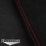RED STITCH GEAR HANDBRAKE SET SUEDE FITS MAZDA MIATA MX5 MK1 EUNOS 1990-1998