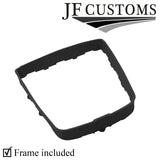 BLACK ITALIAN LEATHER GEAR SURROUND COVER + FRAME FOR VAUXHALL ANTARA 11-15
