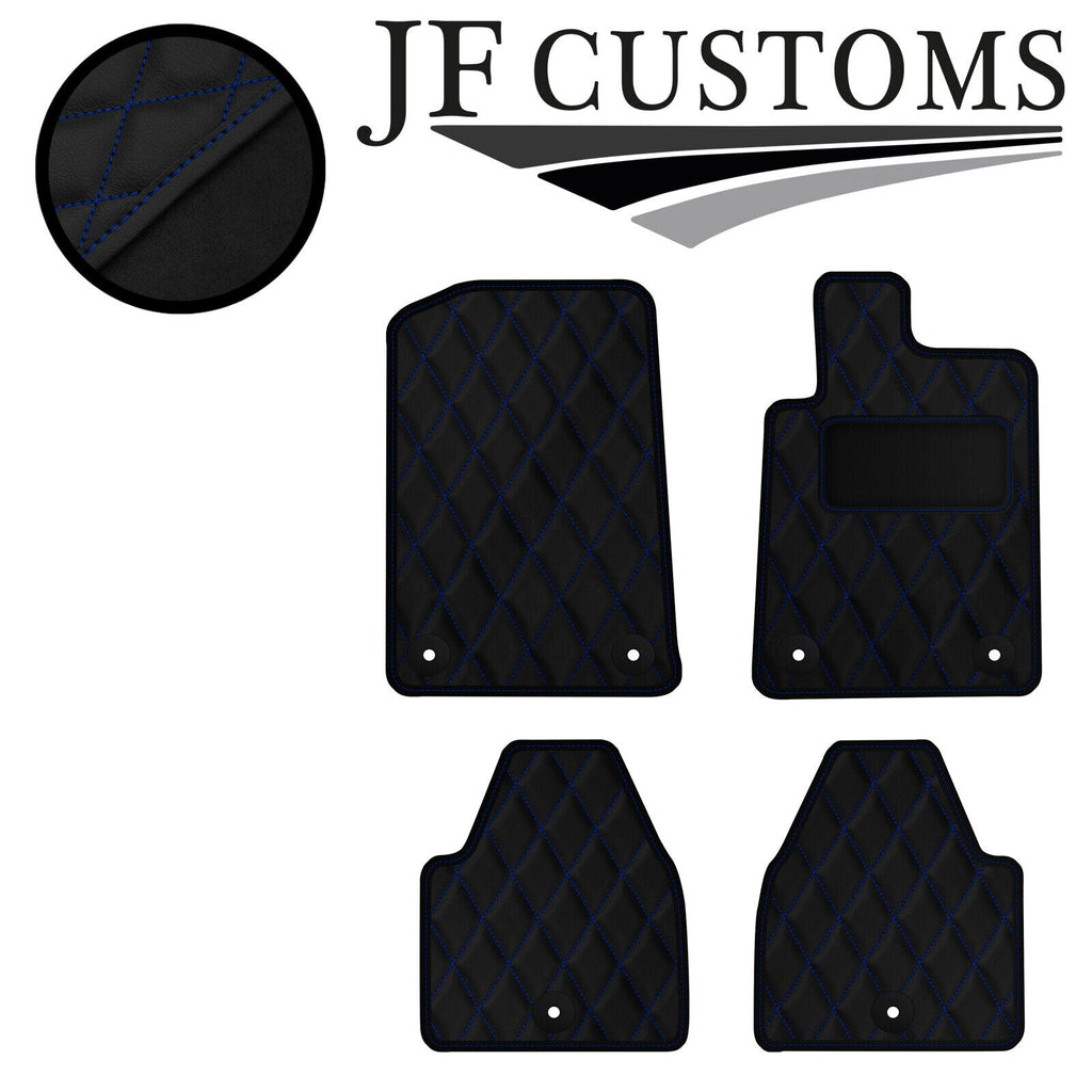 BLUE DIAMOND STITCH  VINYL 4X TAILORED FLOOR CARPET FOR PEUGEOT 607 99-10 JF1