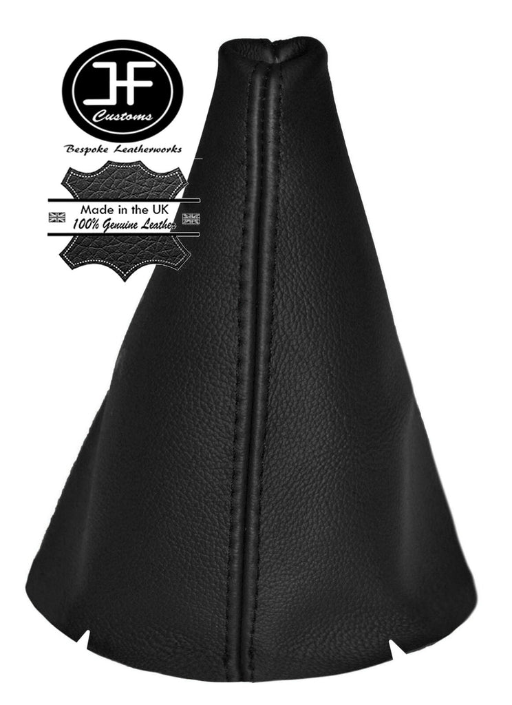BLACK LEATHER FITS FORD FIESTA MK7 2008-2013 GEAR STICK GAITER COVER NEW