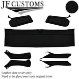 BLACK STITCH LEATHER COVERS FOR CORVETTE C6 05-13 FULL INTERIOR RECOVERY KIT
