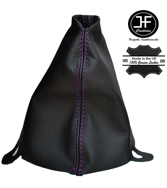PURPLE STITCH LEATHER HANDBRAKE GAITER FITS BMW MINI COOPER S ONE R50 R53 01-05
