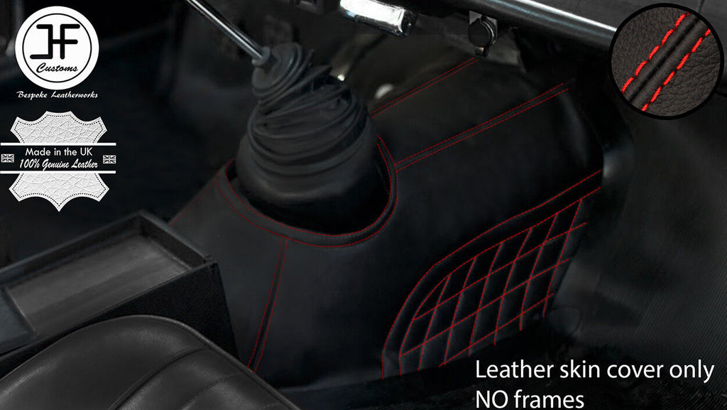RED STITCH FRONT CENTER CONSOLE TUNNEL COVER FITS ALFA ROMEO GIULIA SUPER TI