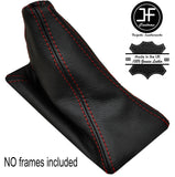 RED STITCHING MANUAL LEATHER GEAR GAITER FITS DELOREAN DMC-12 1981-1983