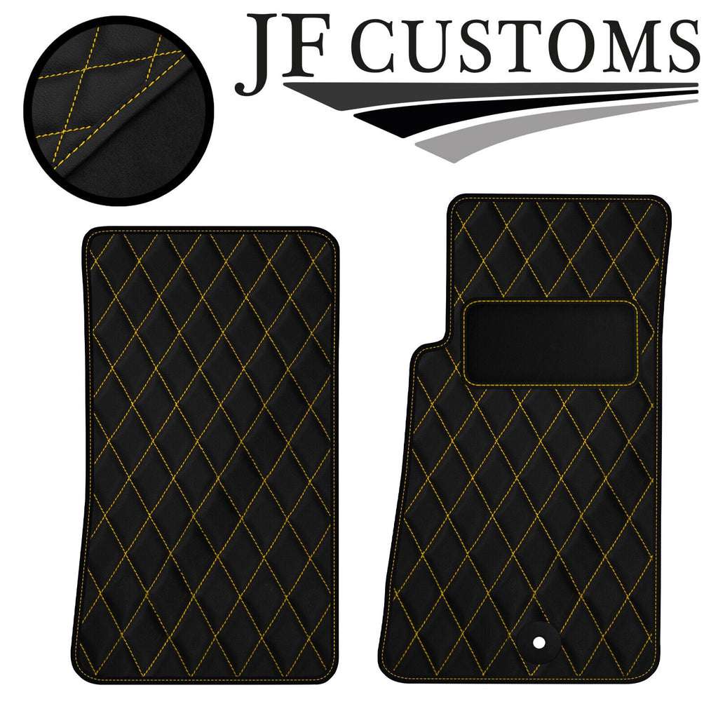 YELLOW DIAMOND VINYL 2X TAILORED FLOOR CARPETS FOR MAZDA MX5 MK2 98-05 JF1