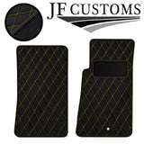 YELLOW DIAMOND VINYL 2X TAILORED FLOOR CARPETS FOR MAZDA MX5 MK2 98-05 JF1