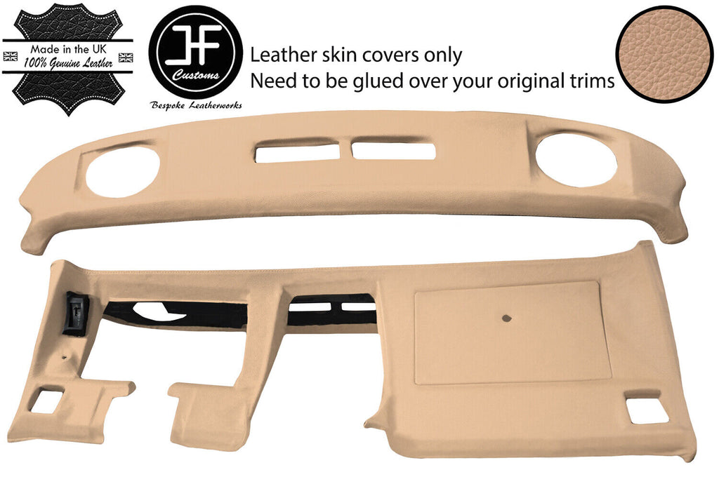 BEIGE TOP GRAIN LEATHER DASH DASHBOARD COVER FOR CORVETTE C3 1977-1982 JF1
