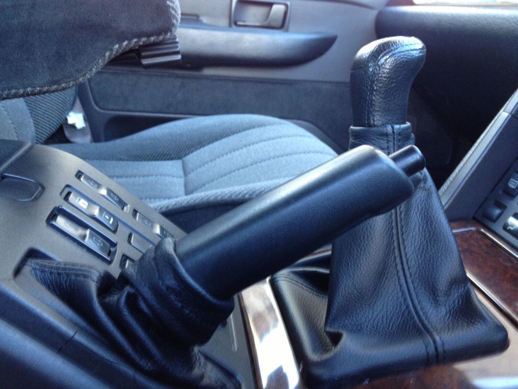 FITS RANGE ROVER P38 BLACK GEAR GAITER SHIFT BOOT 1995-2002 NEW DOUBLE STITCH