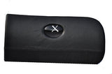 FITS PEUGEOT 206 GLOVE BOX LID COVER black stitch BLACK SOFT LEATHER CUSTOM NEW