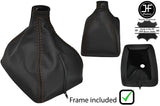 BROWN STITCH LEATHER MANUAL GEAR GAITER+PLASTIC FRAME FOR VOLVO 240 740 940