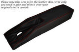 RED STITCH CENTRE CONSOLE TUNNEL LEATHER SKIN COVER FITS CORVETTE C3 77-82