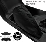 BLACK STITCH TOP GRAIN LEATHER HANDBRAKE GAITER  FITS TOYOTA RAV 4 2013-2018