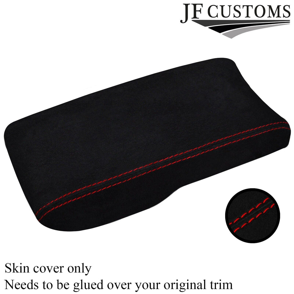 RED STITCH FOR HONDA CIVIC & TYPE R S 2006-2012 GENUINE SUEDE ARMREST COVER