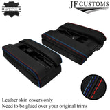 FOR BMW E38 7 SERIES 94-01 TRI STITCH PHONE ARMREST PADS+BASE LEATHER COVERS