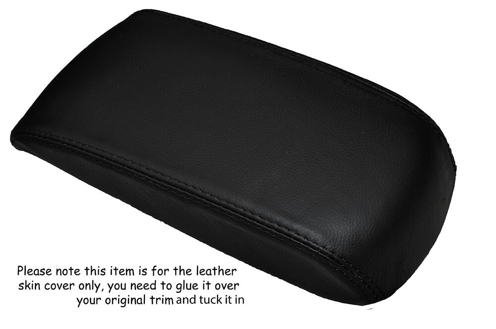 BLACK STITCHING LEATHER ARMREST SKIN COVER FITS PROTON GEN2 CUSTOM NEW