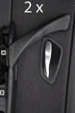 black stitch FITS BMW 3 SERIES E90 E91 2X REAR DOOR HANDLE LEATHER COVERS STYLE2