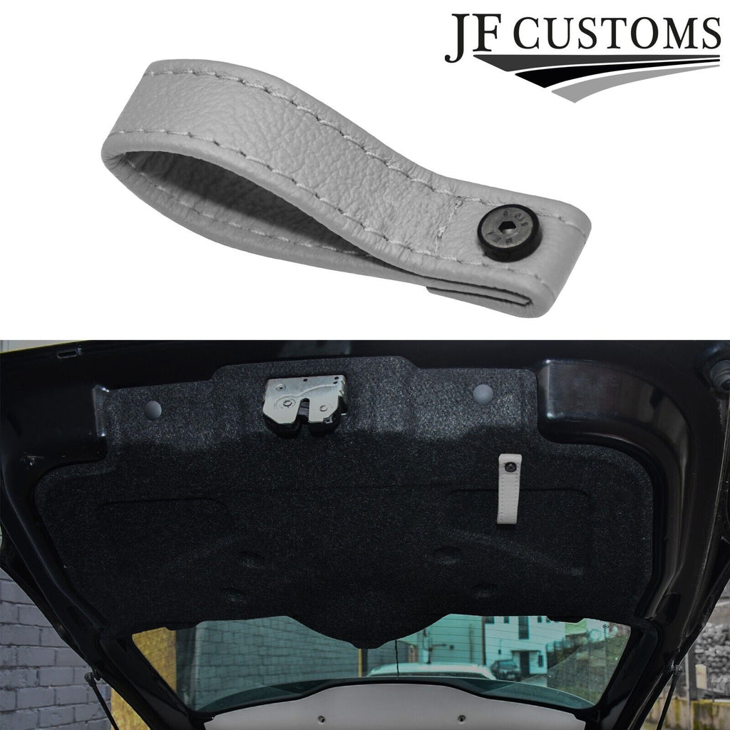 L GREY LEATHER TAILGATE BOOT PULL STRAP HANDLE  FITS FIAT 500 ABARTH 07-16
