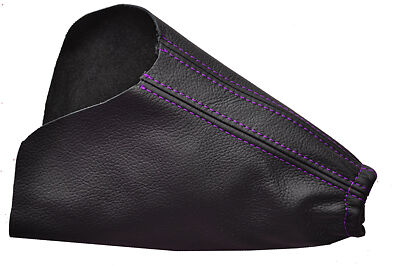 FITS FORD MONDEO MK4 LEATHER HANDBRAKE 07+ purple stitch CUSTOM NEW MADE IN UK