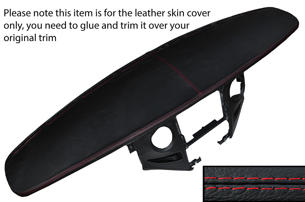 RED STITCHING DASH DASHBOARD LEATHER SKIN COVER FITS IVECO DAILY 2007-2013