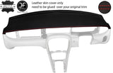 RED STITCH TOP DASH DASHBOARD REAL LEATHER COVER FOR JAGUAR X-TYPE 2001-2009