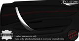 RED STITCH 2X FRONT DOOR CARD TRIM LEATHER COVER FOR BMW 1 E88 CONVERTIBLE