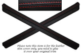 RED STITCH 2X DOOR SILL TRIM SKIN COVERS FITS NISSAN 300ZX Z32 1990-1996