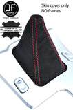 RED STITCHING REAL SUEDE MANUAL GEAR GAITER FITS CHRYSLER CROSSFIRE 2003-2008