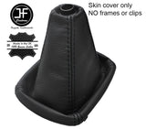 BLACK STITCH TOP GRAIN REAL LEATHER MANUAL GEAR GAITER FOR AUDI A4 B5 1995-2000