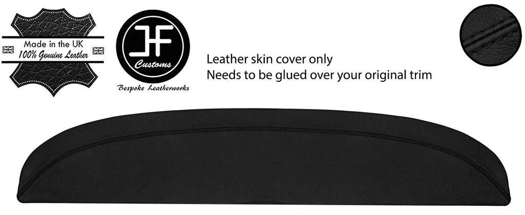 BLACK STITCHING REAR PARCEL SHELF REAL LEATHER COVER FOR BMW 2002 E10 TI TII