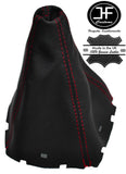 RED STITCH 5 SPEED MANUAL LEATHER GEAR GAITER FITS TOYOTA AVENSIS 2003-2008
