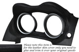 BLACK STITCH SPEEDO HOOD SURROUND SKIN COVER FITS MITSUBISHI LANCER 2008-2014